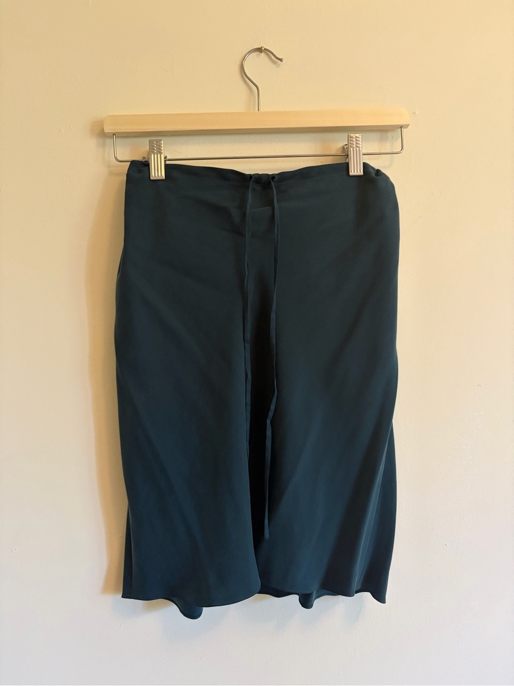 Vintage NWT DKNY Silk Dark Teal Skirt